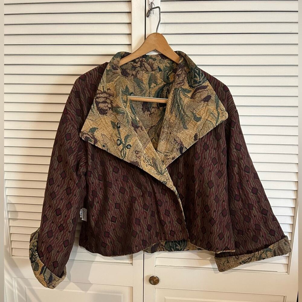 Handmade OOAK Reversible Tapestry Jacket - Picture 6 of 7
